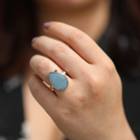 Australian Opal Doublet Ring Image
