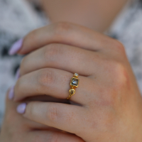 Unique Diamond 18k and 22k Gold Ring Image