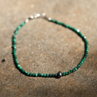 Malachite and Pearl Beaded Bracelet Image
