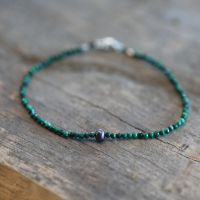 Malachite and Pearl Beaded Bracelet Image