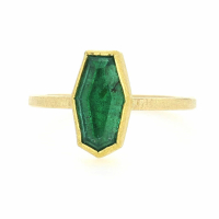 Zambian Emerald Gold Ring Image