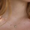 Pear Shaped Diamond Gold Necklace