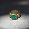Rosecut Emerald and Diamond Ring