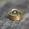 Rosecut Emerald and Diamond Ring