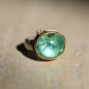 Oval Light Green Tourmaline Ring with Diamonds