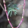Beaded Pink Tourmaline Necklace