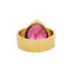 Teardrop Pink Tourmaline Rosecut Ring