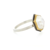 Hexagonal Moonstone Ring