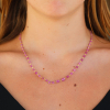 Ruby Beaded Gold Necklace