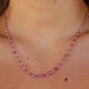 Ruby Beaded Gold Necklace