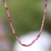 Beaded Pink Tourmaline Necklace