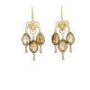 Rosecut Zircon Chandelier Earrings