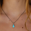 Small Teardrop Turquoise Drop Necklace