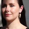 Gold Day Flowers Earrings with Pearls