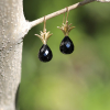 Black Onyx Pineapple Earrings