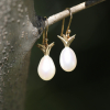 Pearl Pineapple Earrings