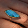 Boulder Opal Marquis Ring