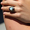 Boulder Opal Gold Branch Ring