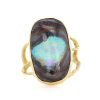 Boulder Opal Gold Branch Ring