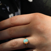 18k Australian White Opal Ring