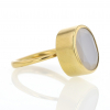 Burmese Moonstone Gold Ring