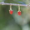 Strawberry Coral Earrings