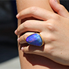Boulder Opal XL 18k Gold Branch Ring