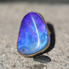 Boulder Opal XL 18k Gold Branch Ring