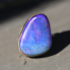 Boulder Opal XL 18k Gold Branch Ring