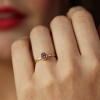 Pink Spinel Gold Ring