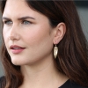 Gold Day Flowers Earrings with Pearls
