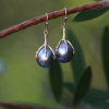 Black Tahitian Pearl Claw Earrings