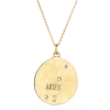 Aries 14k Gold Diamond Constellation Astrology Necklace