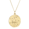 Gemini 14k Gold Diamond Constellation Astrology Necklace