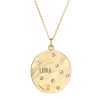 Libra 14k Gold Diamond Constellation Astrology Necklace