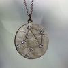 Libra 14k Gold Diamond Constellation Astrology Necklace