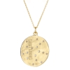 Sagittarius 14k Gold Diamond Constellation Astrology Necklace