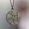 Sagittarius 14k Gold Diamond Constellation Astrology Necklace