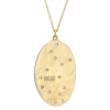 Virgo 14k Gold Diamond Constellation Astrology Necklace