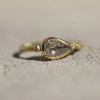 Teardrop 18k Gold Diamond Ring