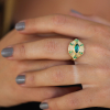 Talisman Engraved Starlight Emerald Ring