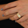 Rosecut Diamond Engraved Ring