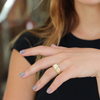 Rosecut Diamond Engraved Ring