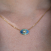 Talisman Enamel Diamond Necklace