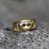 Rosecut Diamond Engraved Ring