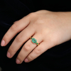 Emerald Orbit 18k Gold Band Ring