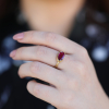 Rubellite Orbit Ellipse Ring