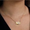 Rainbow Moonstone 18k Gold Stargaze Necklace