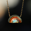 Sunrise Boulder Opal Enamel Diamond