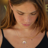 Pink Sapphire Sun Ray Necklace